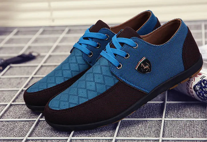 Beijing Style Colorful Canvas Shoes with Rubber Sole