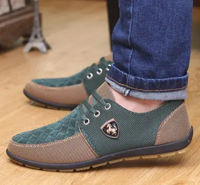 Beijing Style Colorful Canvas Shoes with Rubber Sole